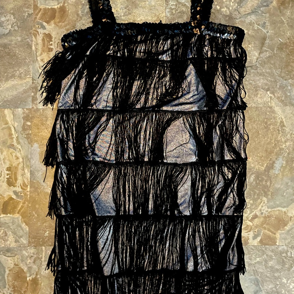 Fringe mini dress